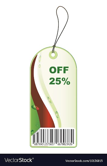 Shopping tag vector image