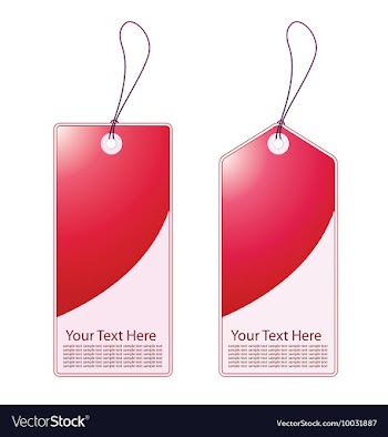 Shopping tags vector image