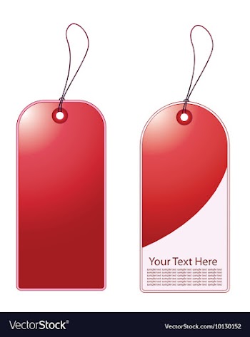 Shopping tags vector image