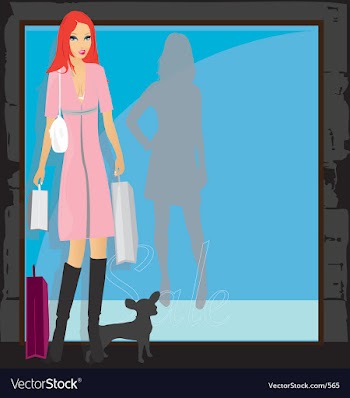 Shopping vector image