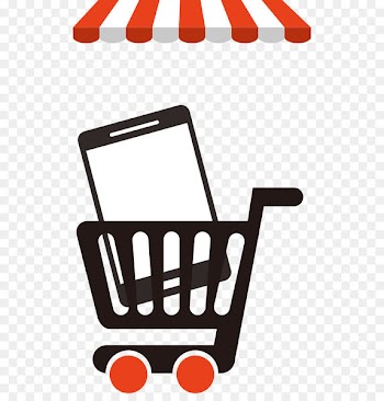 Shopping - Vector shopping car phone 
