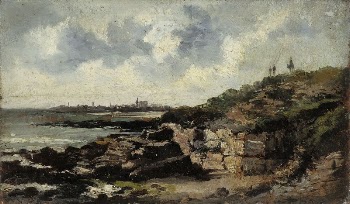 Shore landscape, le havre, 1824 | Free Photo - rawpixel