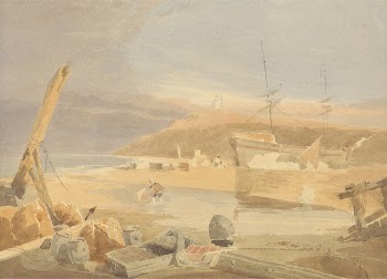 Shore Scene with Sailing Ship | Free Photo - rawpixel