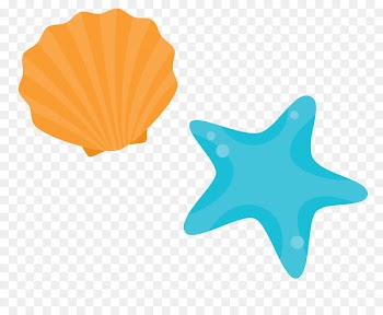 Shore Seashell Beach - Vector cartoon starfish shell 