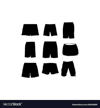 short pants icon set design