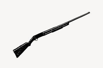 Shotgun drawing, vintage weapon illustration | Free Vector Illustration - rawpixel