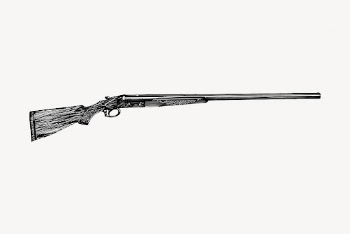 Shotgun drawing, vintage weapon illustration | Free Vector - rawpixel