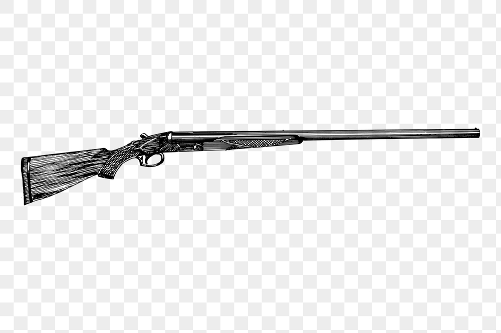 Shotgun png sticker, vintage weapon | Free PNG - rawpixel
