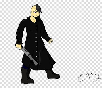 Shotty, man walking and holding rifle illustration transparent background PNG clipart