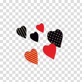 Shoujo, assorted color heart art transparent background PNG clipart