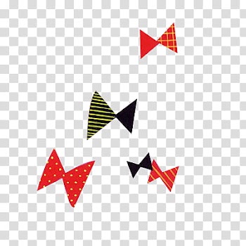 Shoujo, assorted-color ribbons transparent background PNG clipart