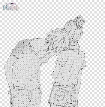 Shoujo Manga Render , boy and girl anime illustration transparent background PNG clipart
