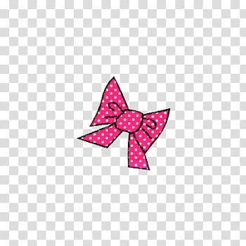 Shoujo, pink and white ribbon bow transparent background PNG clipart