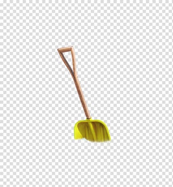 Shovel Handle , Yellow shovel transparent background PNG clipart