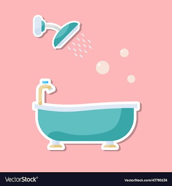 shower and bathup sticker