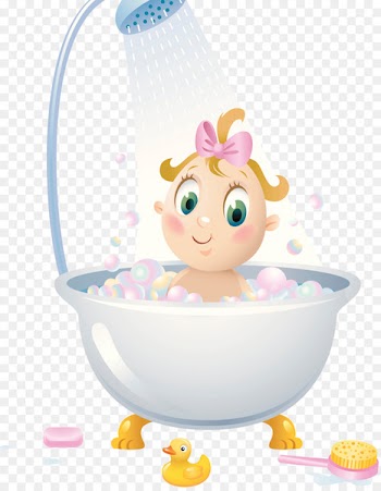 Shower Bathroom Child Bathtub Illustration - Bathroom with shower 