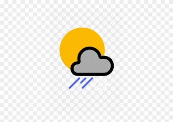 Shower Clipart Rain And Sun - Cloud