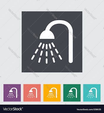  					Shower icon vector image														