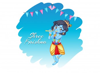 Shree krishna Free Vector