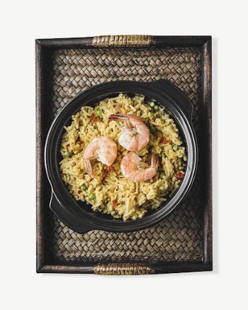 Shrimp fried rice collage element | Free PSD - rawpixel