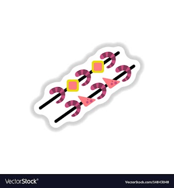 Shrimp on wood stick grilled shrimp skewers vector image