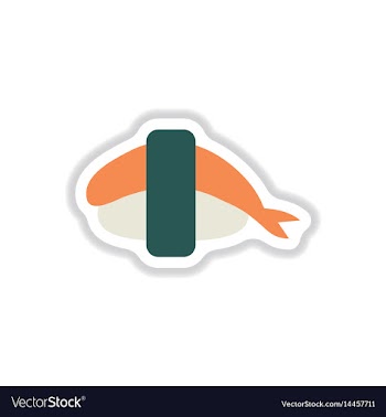 Shrimp sushi japanese food sushi with shrimp vector image