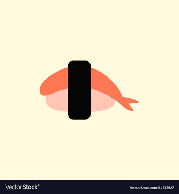 Shrimp sushi japanese food sushi with shrimp vector image