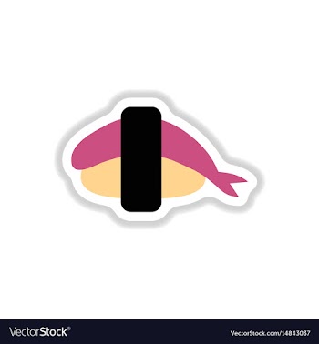 Shrimp sushi japanese food sushi with shrimp vector image
