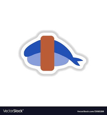 Shrimp sushi japanese food sushi with shrimp vector image