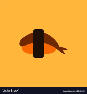 Shrimp sushi japanese food sushi with shrimp vector image