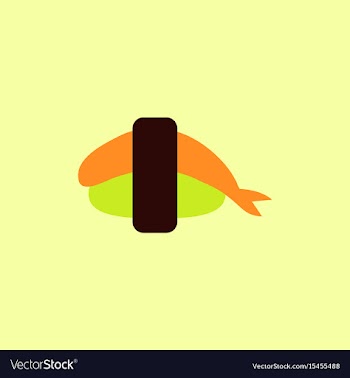 Shrimp sushi japanese food sushi with shrimp vector image