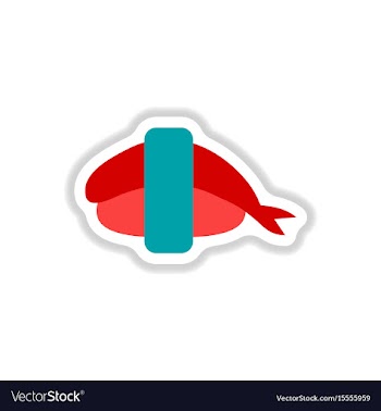 Shrimp sushi japanese food sushi with shrimp vector image