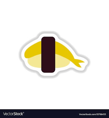 Shrimp sushi japanese food sushi with shrimp vector image