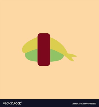 Shrimp sushi japanese food sushi with shrimp vector image