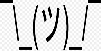 Shrug Emoji Kaomoji - Emoji 