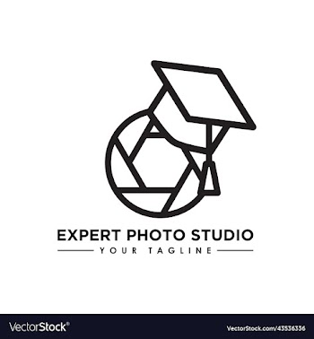 shutter speed logo with graduation cap