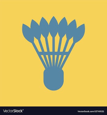 Shuttlecock badminton vector image