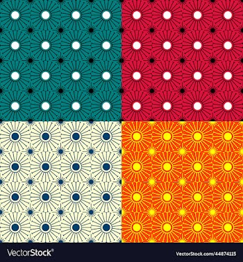 shweshwe sun pattern
