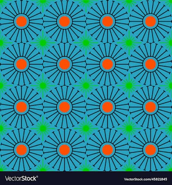 shweshwe sun pattern teal