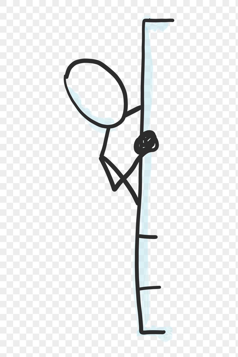 Shy man peeking through the wall, | Free PNG - rawpixel