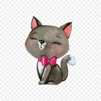 Siamese cat Kitten Puppy Watercolor painting Christmas ornament - Watercolor cat 