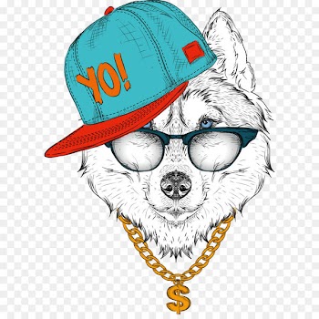 Siberian Husky Drawing Royalty-free Illustration - Pop music, illustration, pop 