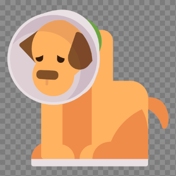 Sick puppy illustration - Transparent PNG & SVG vector