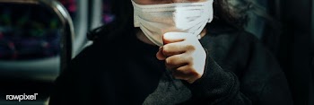 Sick woman in a mask coughing in public during coronavirus pandemic | Free  photo - 2296517