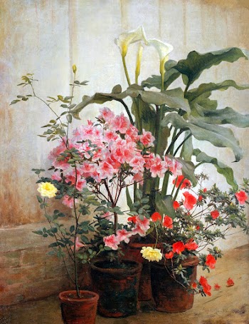 Side of a Greenhouse (ca. 1870) in high resolution by George Cochran Lambdin. Original from The MET Museum. Digitally enhanced by rawpixel.