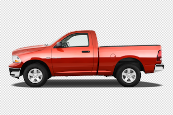Side Pickup Truck PNG Transparent Image