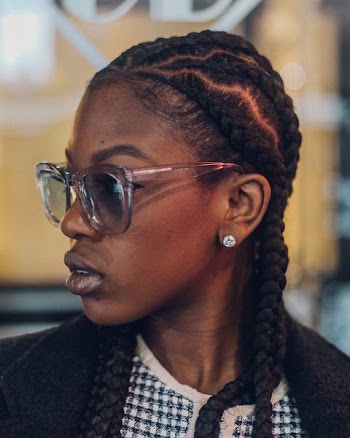 Side View of Woman Wearing Sunglasses