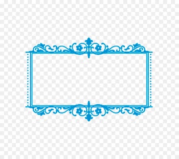 Sidewalk chalk - Blue chalk frame pattern 