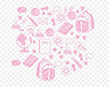 Sidewalk chalk Drawing Cartoon - Vector chalk pattern 