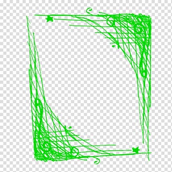 Sidewalk chalk, Green chalk frame pattern transparent background PNG clipart
